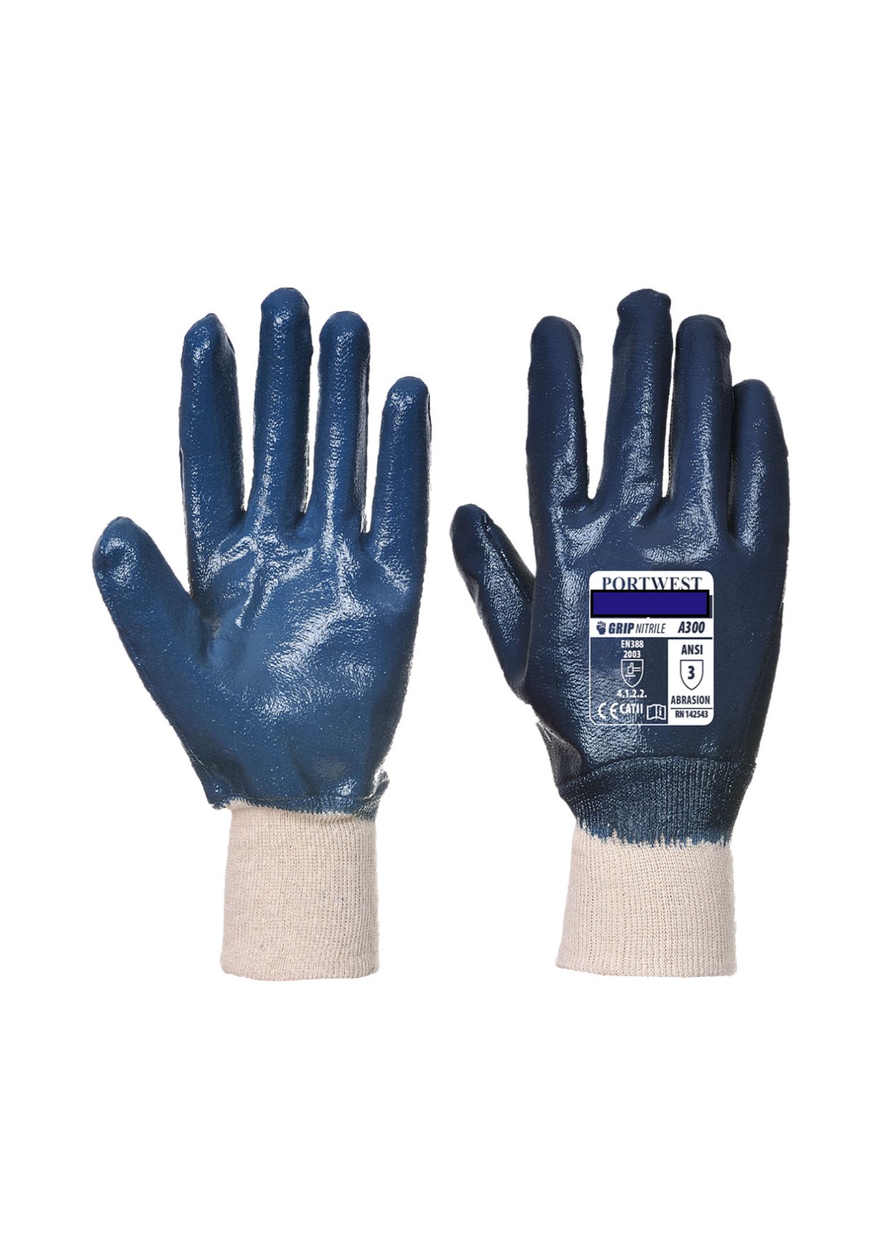 A300 Nitrile Knitwrist Glove
