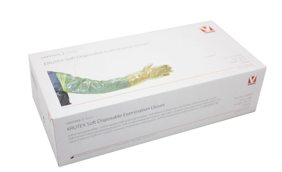 Arm Length Gloves Green - Disposable Calving Hygiene Gloves