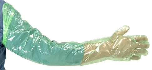 Arm Length Gloves Green - Disposable Calving Hygiene Gloves