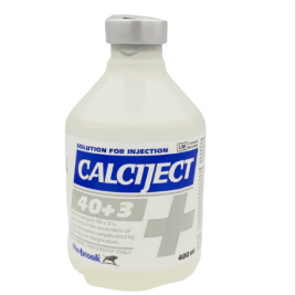 Calciject 400ml Calcium & Magnesium Injection for Cattle | Milk Fever Treatment