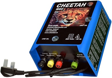 Cheetah M60 Mains Fencer 200 acres - Grazing Control