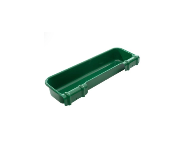 Green Plastic Hanging Feed Trough 4Ft - Farm Essential