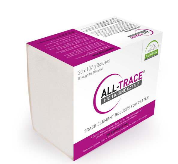 All Trace High Iodine Bolus for Cattle | Long-Acting Trace Element Supplement