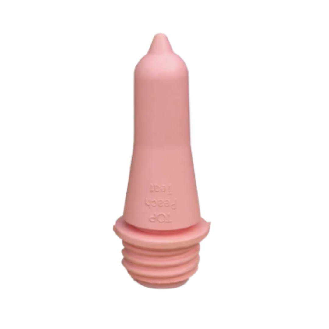 Peach Threaded Calf Teat