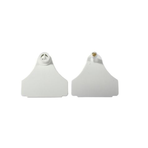 Pig Tags White 50 Pack - Front and Back ID Tags