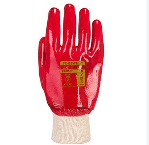 A400 PVC Knotwriat Gloves 