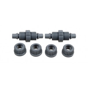 Straight Connectors 2 Pack - Complete With 4 Nuts