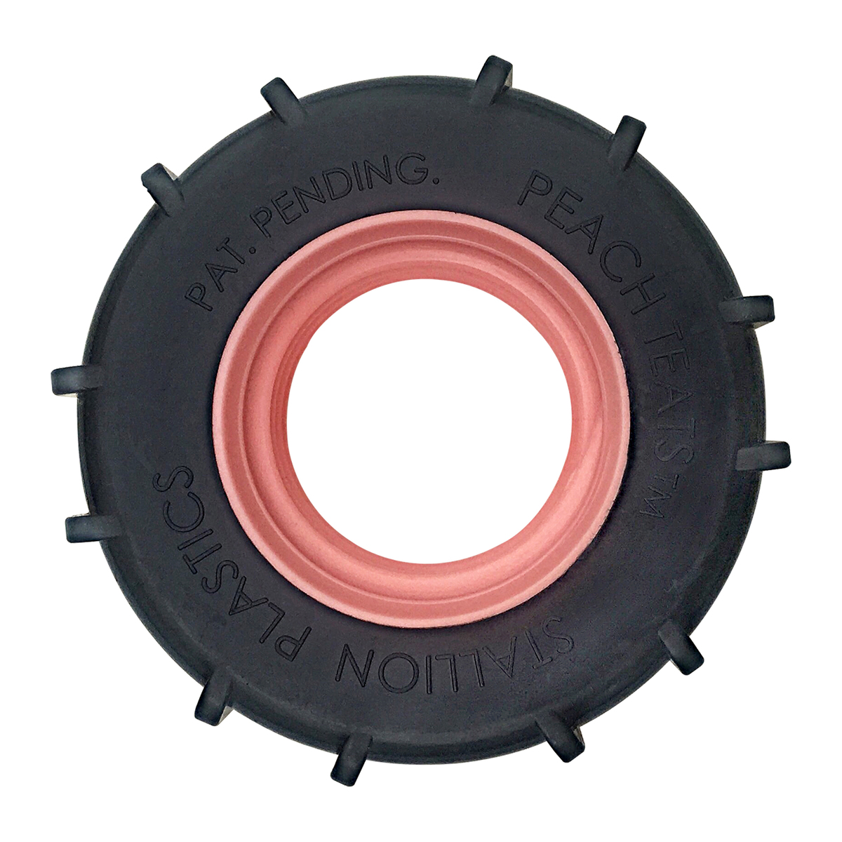 Threaded Teat Cap Collar Peach - Secure Teat Fixing